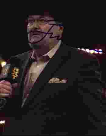 Jim Ross authentic signed WWE wrestling 8x10 photo W/Cert Autographed 01 signed 8x10 photo