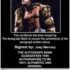 Joey Mercury authentic signed WWE wrestling 8x10 photo W/Cert Autographed 03 Certificate of Authenticity from The Autograph Bank