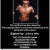 Johnny Nitro authentic signed WWE wrestling 8x10 photo W/Cert Autographed 04 Certificate of Authenticity from The Autograph Bank