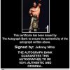 Johnny Nitro authentic signed WWE wrestling 8x10 photo W/Cert Autographed 07 Certificate of Authenticity from The Autograph Bank