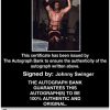 Johnny Swinger authentic signed WWE wrestling 8x10 photo W/Cert Autographed 05 Certificate of Authenticity from The Autograph Bank