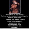 Johnny The-Bull authentic signed WWE wrestling 8x10 photo W/Cert Autographed 03 Certificate of Authenticity from The Autograph Bank