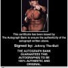 Johnny The-Bull authentic signed WWE wrestling 8x10 photo W/Cert Autographed 11 Certificate of Authenticity from The Autograph Bank