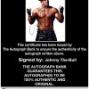 Johnny The-Bull authentic signed WWE wrestling 8x10 photo W/Cert Autographed 13 Certificate of Authenticity from The Autograph Bank
