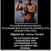 Johnny The-Bull authentic signed WWE wrestling 8x10 photo W/Cert Autographed 14 Certificate of Authenticity from The Autograph Bank