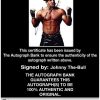 Johnny The-Bull authentic signed WWE wrestling 8x10 photo W/Cert Autographed 17 Certificate of Authenticity from The Autograph Bank