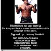 Johnny The-Bull authentic signed WWE wrestling 8x10 photo W/Cert Autographed 23 Certificate of Authenticity from The Autograph Bank