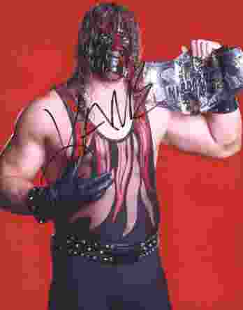 Kane authentic signed WWE wrestling 8x10 photo W/Cert Autographed 0117 signed 8x10 photo
