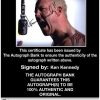 Ken Kennedy Anderson signed WWE wrestling 8x10 photo W/Cert Autographed 02 Certificate of Authenticity from The Autograph Bank