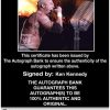 Ken Kennedy Anderson signed WWE wrestling 8x10 photo W/Cert Autographed 03 Certificate of Authenticity from The Autograph Bank