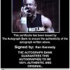 Ken Kennedy Anderson signed WWE wrestling 8x10 photo W/Cert Autographed 05 Certificate of Authenticity from The Autograph Bank