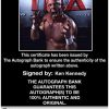 Ken Kennedy Anderson signed WWE wrestling 8x10 photo W/Cert Autographed 11 Certificate of Authenticity from The Autograph Bank