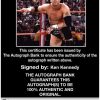 Ken Kennedy Anderson signed WWE wrestling 8x10 photo W/Cert Autographed 12 Certificate of Authenticity from The Autograph Bank