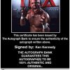 Ken Kennedy Anderson signed WWE wrestling 8x10 photo W/Cert Autographed 17 Certificate of Authenticity from The Autograph Bank