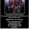 Ken Kennedy Anderson signed WWE wrestling 8x10 photo W/Cert Autographed 29 Certificate of Authenticity from The Autograph Bank