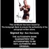 Ken Kennedy Anderson signed WWE wrestling 8x10 photo W/Cert Autographed 33 Certificate of Authenticity from The Autograph Bank