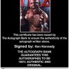 Ken Kennedy Anderson signed WWE wrestling 8x10 photo W/Cert Autographed 36 Certificate of Authenticity from The Autograph Bank