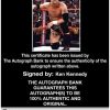 Ken Kennedy Anderson signed WWE wrestling 8x10 photo W/Cert Autographed 37 Certificate of Authenticity from The Autograph Bank