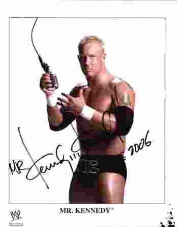 Ken Kennedy Anderson signed WWE wrestling 8x10 photo W/Cert Autographed 39 signed 8x10 photo