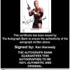 Ken Kennedy Anderson signed WWE wrestling 8x10 photo W/Cert Autographed 39 Certificate of Authenticity from The Autograph Bank