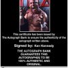Ken Kennedy Anderson signed WWE wrestling 8x10 photo W/Cert Autographed 43 Certificate of Authenticity from The Autograph Bank