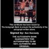 Ken Kennedy Anderson signed WWE wrestling 8x10 photo W/Cert Autographed 45 Certificate of Authenticity from The Autograph Bank