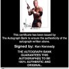 Ken Kennedy Anderson signed WWE wrestling 8x10 photo W/Cert Autographed 51 Certificate of Authenticity from The Autograph Bank