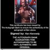 Ken Kennedy Anderson signed WWE wrestling 8x10 photo W/Cert Autographed 55 Certificate of Authenticity from The Autograph Bank