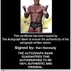 Ken Kennedy Anderson signed WWE wrestling 8x10 photo W/Cert Autographed 58 Certificate of Authenticity from The Autograph Bank