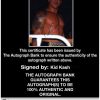 Kid Kash authentic signed WWE wrestling 8x10 photo W/Cert Autographed 01 Certificate of Authenticity from The Autograph Bank