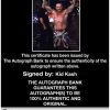 Kid Kash authentic signed WWE wrestling 8x10 photo W/Cert Autographed 06 Certificate of Authenticity from The Autograph Bank