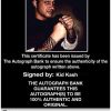 Kid Kash authentic signed WWE wrestling 8x10 photo W/Cert Autographed 08 Certificate of Authenticity from The Autograph Bank