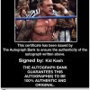 Kid Kash authentic signed WWE wrestling 8x10 photo W/Cert Autographed 09 Certificate of Authenticity from The Autograph Bank