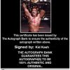Kid Kash authentic signed WWE wrestling 8x10 photo W/Cert Autographed 16 Certificate of Authenticity from The Autograph Bank