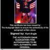Kurt Angle authentic signed WWE wrestling 8x10 photo W/Cert Autographed 05 Certificate of Authenticity from The Autograph Bank