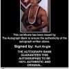 Kurt Angle authentic signed WWE wrestling 8x10 photo W/Cert Autographed 07 Certificate of Authenticity from The Autograph Bank