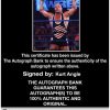 Kurt Angle authentic signed WWE wrestling 8x10 photo W/Cert Autographed 09 Certificate of Authenticity from The Autograph Bank
