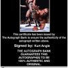 Kurt Angle authentic signed WWE wrestling 8x10 photo W/Cert Autographed 11 Certificate of Authenticity from The Autograph Bank