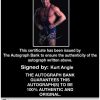 Kurt Angle authentic signed WWE wrestling 8x10 photo W/Cert Autographed 01 Certificate of Authenticity from The Autograph Bank