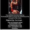 Kurt Angle authentic signed WWE wrestling 8x10 photo W/Cert Autographed 14 Certificate of Authenticity from The Autograph Bank