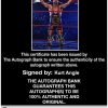 Kurt Angle authentic signed WWE wrestling 8x10 photo W/Cert Autographed 18 Certificate of Authenticity from The Autograph Bank