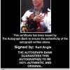 Kurt Angle authentic signed WWE wrestling 8x10 photo W/Cert Autographed 19 Certificate of Authenticity from The Autograph Bank