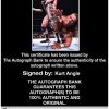 Kurt Angle authentic signed WWE wrestling 8x10 photo W/Cert Autographed 20 Certificate of Authenticity from The Autograph Bank