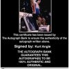 Kurt Angle authentic signed WWE wrestling 8x10 photo W/Cert Autographed 21 Certificate of Authenticity from The Autograph Bank