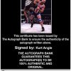 Kurt Angle authentic signed WWE wrestling 8x10 photo W/Cert Autographed 22 Certificate of Authenticity from The Autograph Bank