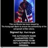 Kurt Angle authentic signed WWE wrestling 8x10 photo W/Cert Autographed 26 Certificate of Authenticity from The Autograph Bank