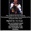 Kurt Angle authentic signed WWE wrestling 8x10 photo W/Cert Autographed 27 Certificate of Authenticity from The Autograph Bank