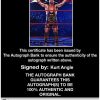 Kurt Angle authentic signed WWE wrestling 8x10 photo W/Cert Autographed 29 Certificate of Authenticity from The Autograph Bank
