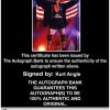 Kurt Angle authentic signed WWE wrestling 8x10 photo W/Cert Autographed 31 Certificate of Authenticity from The Autograph Bank