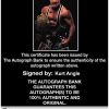 Kurt Angle authentic signed WWE wrestling 8x10 photo W/Cert Autographed 23 Certificate of Authenticity from The Autograph Bank